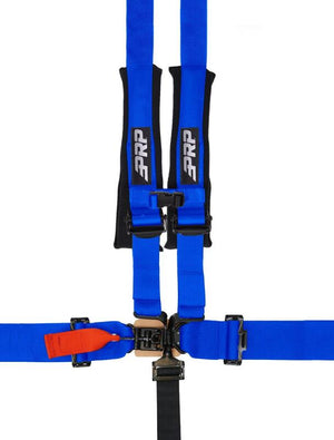 PRP 5.2 UTV 5-point harness in blue with latch and link buckle