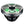 DS18 Hybrid Marine Speaker w/ Driver And RGB LEDs 8in 2-Way 350 Watts RMS 4 ohm Crbn Fiber w/ Cover