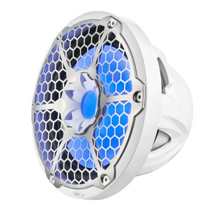 DS18 Marine Subwoofer w/ RGB Lights 12in 350 Watts RMS 4 ohm SVC White
