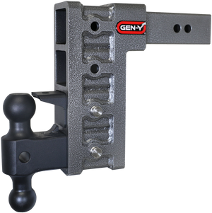 Gen-Y Mega Duty 2.5in Shank 9in Drop 3K TW 21K Hitch w/GH-061 Dual-Ball/GH-062 Pintle Lock