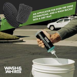 WASH & WHIPS Car Wash Kit – 3 Gallon Bucket (5pc) - Dunes 2 Dezert SXS