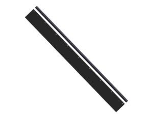 KFI heavy duty UTV snow plow rubber flap kit to reduce snow blowback over the blade