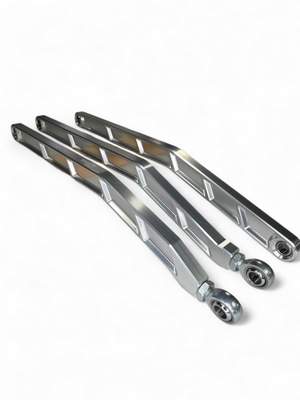 Elektric Off Road clear anodized high clearance billet radius rods for 72-inch Can-Am Maverick X3 RS - product photo 4