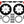 Wilwood 17-21 Can-Am X3RS Red 6-Piston Rear Kit 11.25in - Undrilled Rotors
