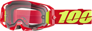 Armatic  Enduro Moto Goggle Red Clear Lens