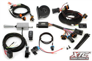 Polaris RZR Turbo S and XP 1000 self-canceling turn signal kit with billet lever, horn switch, hazard, and plug-in OEM harness