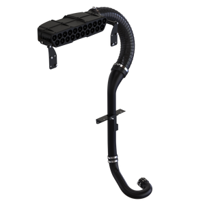 S&B Particle Separator for Ranger XP 1000, detail of the housing and clamp mounting