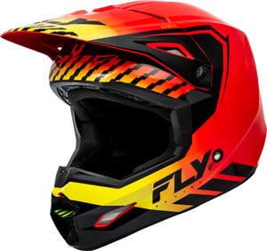 Kinetic Menace Helmet Red/Black/Yellow 2x