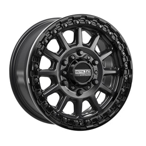 Rampage 6R Beadlock | Satin Black w/ Gloss Black Ring