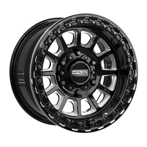 Rampage 6R Beadlock | Gloss Black Contrast Cut