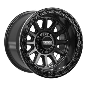 Rampage R Beadlock | Satin Black w/ Gloss Black Ring