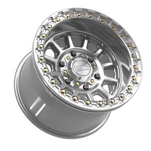 Rampage 6R Beadlock | Gloss Silver Machined