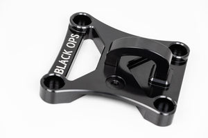 Black Ops X3 Pull Plate in billet aluminum for Can-Am Maverick – radius rod support and rear pull functionality