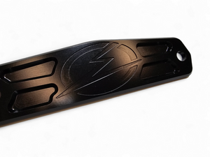 Elektric Off Road billet UTV winch fairlead cover plate - black finish