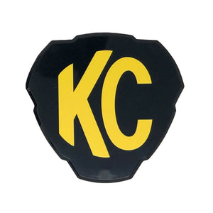 KC HiLiTES FLEX ERA 3 black polycarbonate light cover, angled view