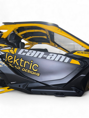 Elektric Off Road Volt steel rock sliders with step for 2-seat Can-Am Maverick R - product photo 2