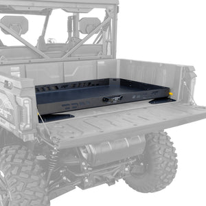 DRT Motorsports aluminum bed drawer installed in a 2025+ CFMoto UForce U10 Pro cargo bed