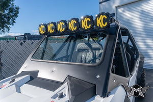 Madigan Motorsports RZR XP 1000 Glass Windshield on a Polaris RZR XP 1000 — detail