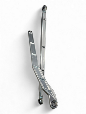 Elektric Off Road billet high clearance radius rods for Polaris RZR Pro R Pro S Turbo R - clear finish
