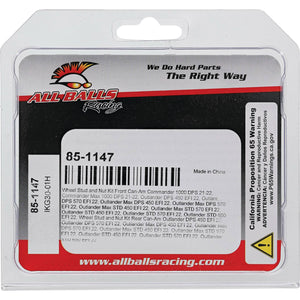 All Balls Racing front wheel stud and nut kit for Can-Am Commander 1000R and Commander XMR 1000, view 4