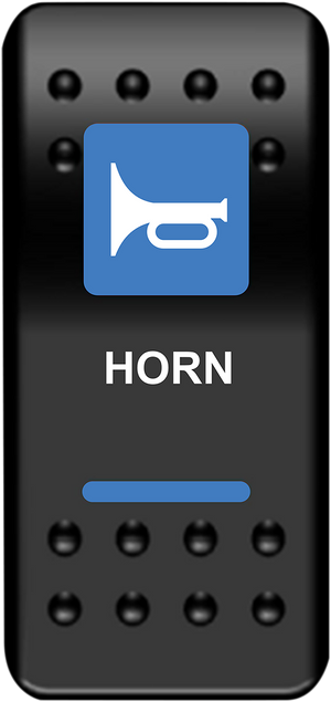 MOOSE OFFROAD Rocker Switch - Horn - Blue HRN-PWR