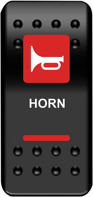 MOOSE OFFROAD Rocker Switch - Horn - Red HRN-PWR-R