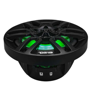 DS18 NXL Series Coaxial Marine Speakers w/ RGB Lights 6.5in 2-Way 100 Watts RMS 4 ohm Black