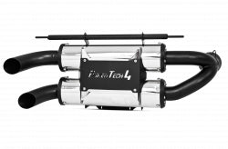 MBRP Polaris RZR 900 Dual Stacked Slip-On Exhaust, T304 stainless steel, Performance Series, aggressive sound