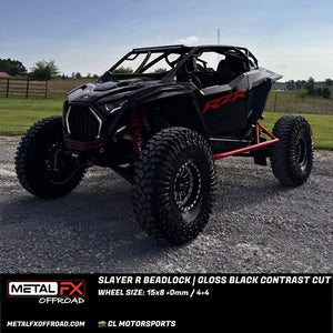 Slayer R Beadlock | Gloss Black Contrast Cut - Dunes 2 Dezert SXS