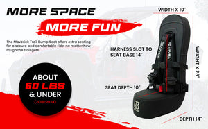 Maverick Trail Bump Seat (2018+) - Dunes 2 Dezert SXS