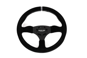 Classic Suede UTV Steering Wheel – Black Ops Machine - Dunes 2 Dezert SXS