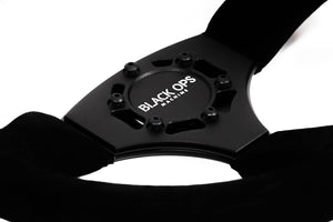 Classic Suede UTV Steering Wheel – Black Ops Machine - Dunes 2 Dezert SXS