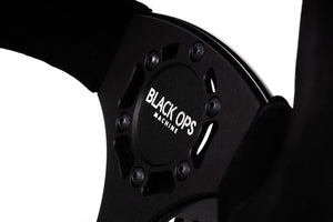 Classic Suede UTV Steering Wheel – Black Ops Machine - Dunes 2 Dezert SXS