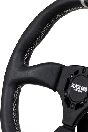 Classic Leather UTV Steering Wheel – 6 Bolt - Dunes 2 Dezert SXS