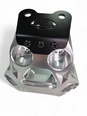 Elektric Off Road clear anodized billet radius rod plate with tow hook for Can-Am Maverick R - product photo 7