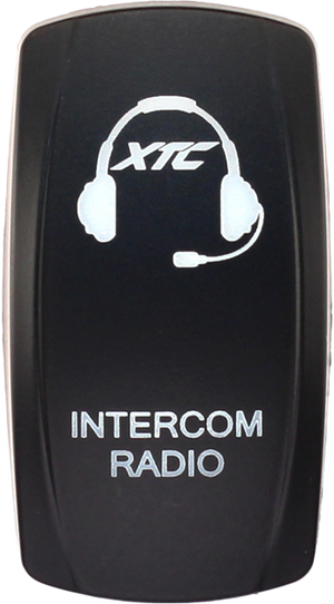 Contura V intercom radio rocker switch cover fits XTC, sPod, Daystar bodies; rocker actuator only, switch not included