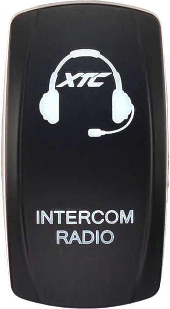 Contura V intercom radio rocker switch cover fits XTC, sPod, Daystar bodies; rocker actuator only, switch not included