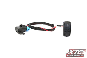 Polaris RZR XP Plug and Play Dual USB Power Port – 5V 4.2A with Blue LED & Cover