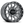 Raceline A95SG Trophy UTV Wheel in Stealth Grey with a bold 10-spoke design and simulated beadlock for off-road performance