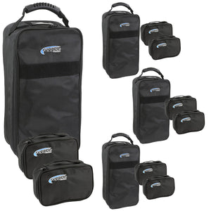 Rugged Radios adventure van shelf bag bundle with large storage bags and cube bags for the Sprinter shelf
