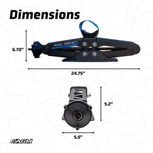 AGM Scissor Jack HD dimensions diagram