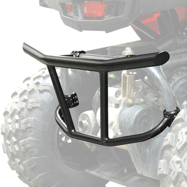 Polaris Ace 150 fitted with Factory UTV Rear Bumper featuring powder-coated steel for lightweight rear-end trail protection