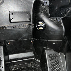 RPM UTV "Cooler" air vent kit with adjustable louvers and silicone ram air tubes for improved cab airflow and comfort on hot rides.