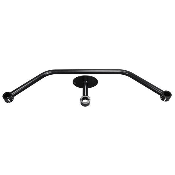 Wildcat XX with Factory UTV Dual Clamp Spare Tire Mount installed for secure, mirror-clear spare storage on the roll cage