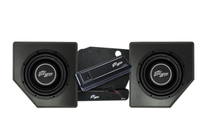 UTV Stereo Can-Am X3 dual subwoofer enclosure with amplifier and bracket from the rear sub upgrade, sold separately