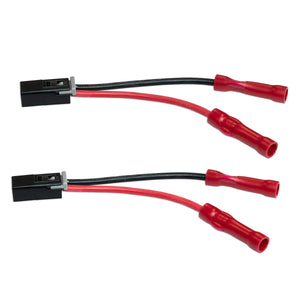 SSV Works V6 speaker audio-signal harness adapters with pre-crimped butt connectors for no-cut custom wiring