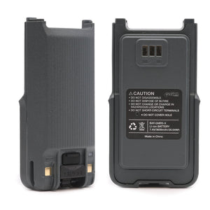 Rugged Radios grey GMR5-X XL battery with built-in USB-C charge port, alternate view