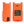 Rugged Radios safety orange GMR5-X XL battery with built-in USB-C charge port, alternate view