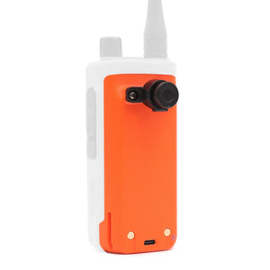 Rugged Radios GMR5 replacement battery in Safety Orange for GMR5 and R1 handheld radios