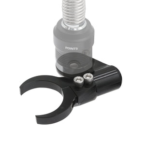 Rugged Radios billet aluminum adjustable antenna bar mount clamp detail for UTV roll cage